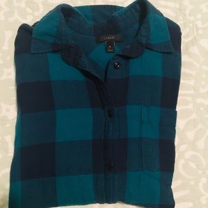 J. Crew buffalo plaid button up